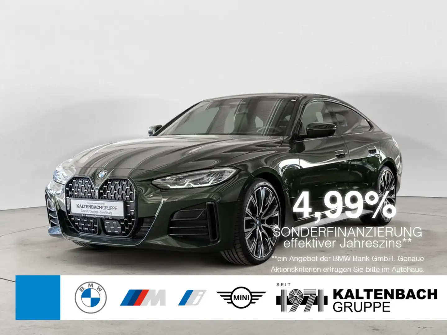BMW 420 d Gran Coupe xDrive M-Sportpaket HUD NAVI Grün - 1