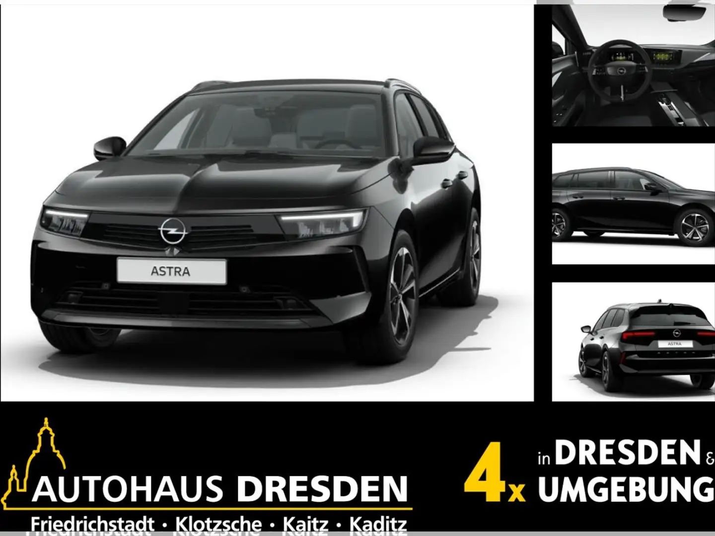 Opel Astra Sports Tourer Edition 1.2 Turbo Schwarz - 1