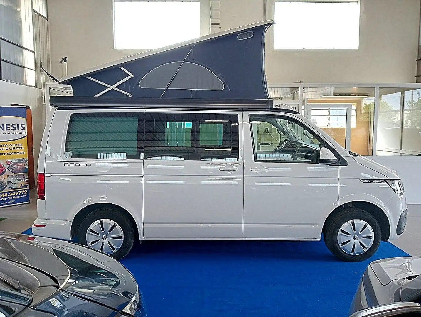Volkswagen T6 California T6.1 BEACH CAMPER 2.0 TDI GANCIO WEBASTO FIAMMA Wit - 1