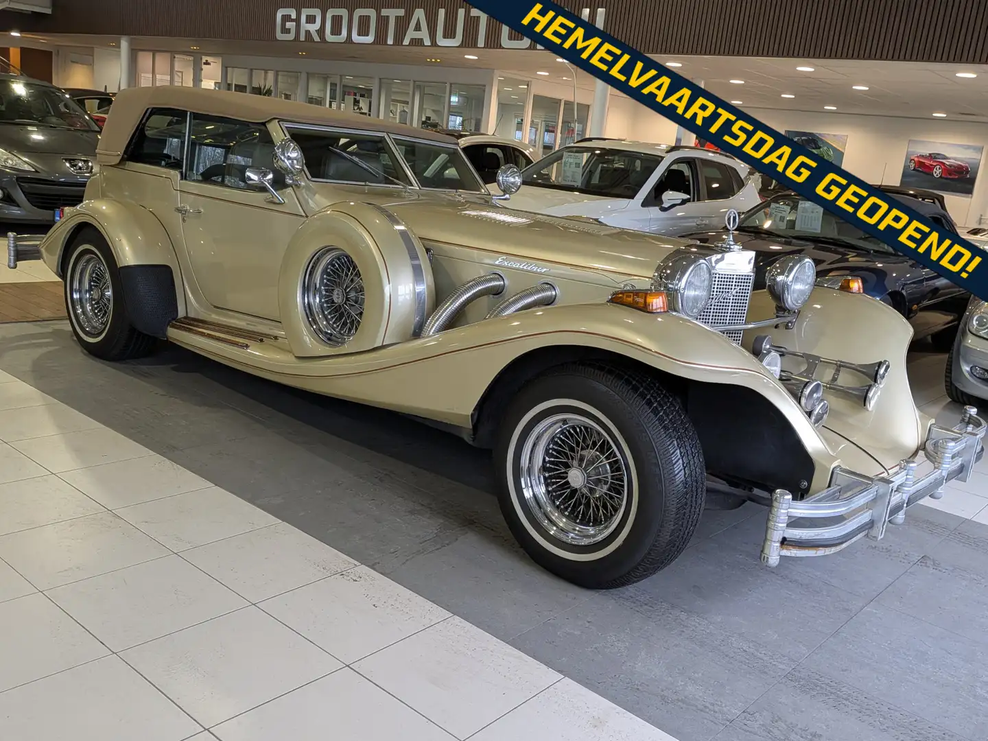 Oldtimer Excalibur PHEATON K6 5.0 V8 Cabriolet Automaat Excalibur Ser Beige - 1
