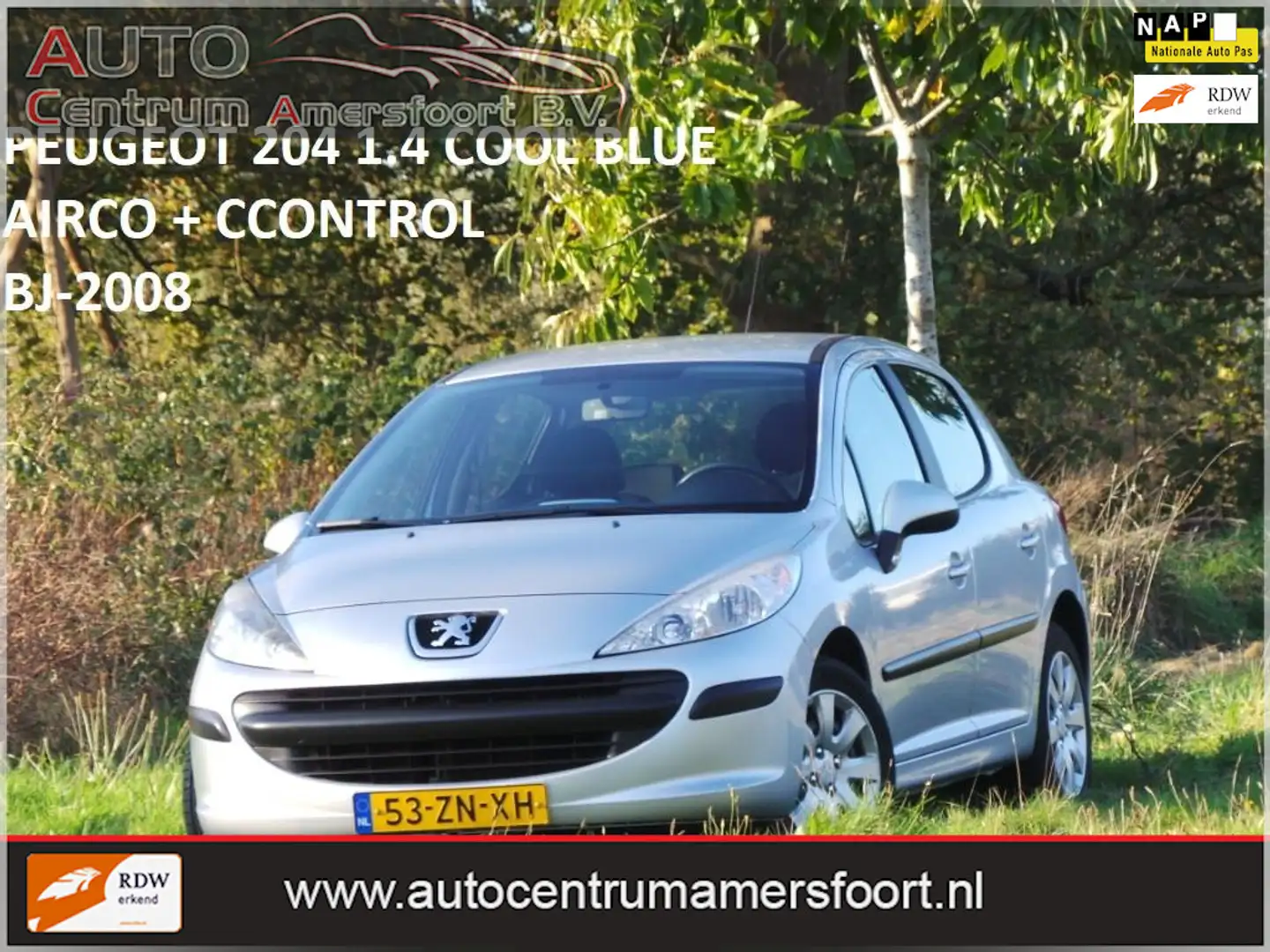 Peugeot 207 1.4 Cool 'n Blue ( INRUIL MOGELIJK ) Grijs - 1