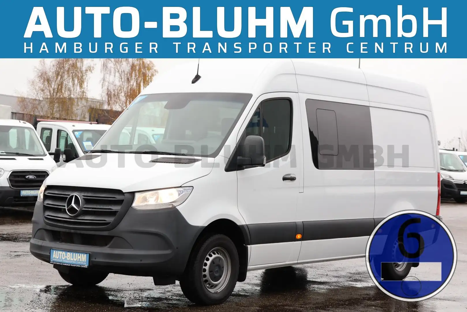 Mercedes-Benz Sprinter 315 Regaleinbaut. Mixto L2H2 + AHK 3,5T Weiß - 1