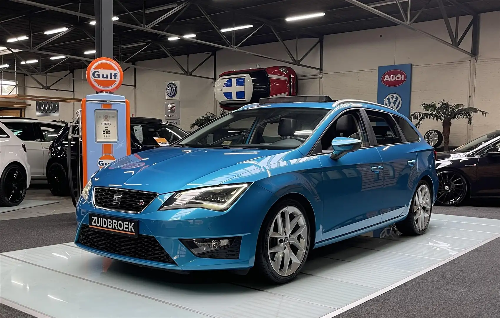 SEAT Leon 1.4 TSI FR Dyn. PANO!! CRUISE!! Trekhaak!! LED!! N Blau - 1
