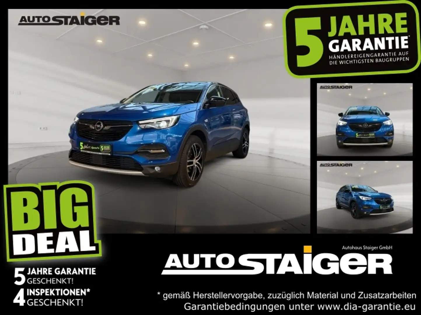 Opel Grandland X 1.5 D INNOVATION LED+Navi+Pano+SD+LM Bleu - 1