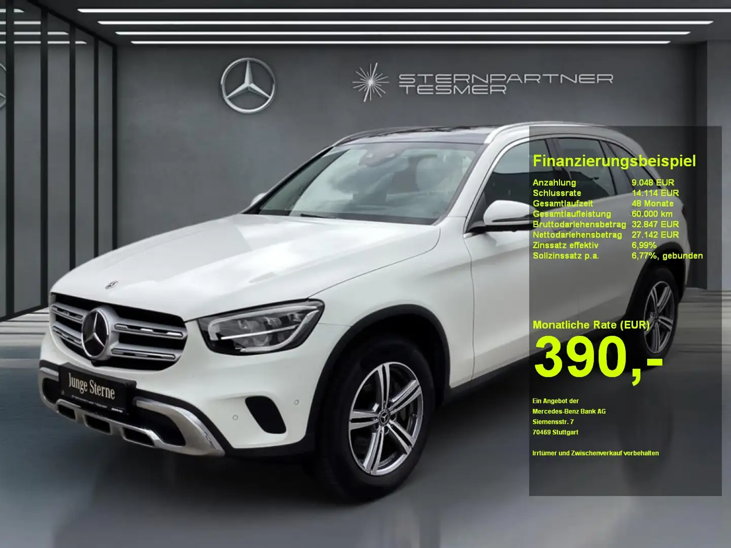 Mercedes-Benz GLC 300 de 4M +MBUX+PANO+KAMERA+AHK+360°+HuD+SHZ Blanc - 1