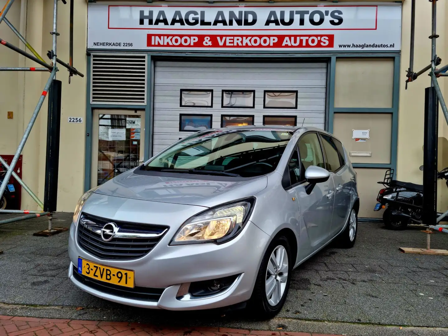 Opel Meriva 1.4 Turbo Cosmo Navi Airco Dealer Onderhouden Grijs - 2