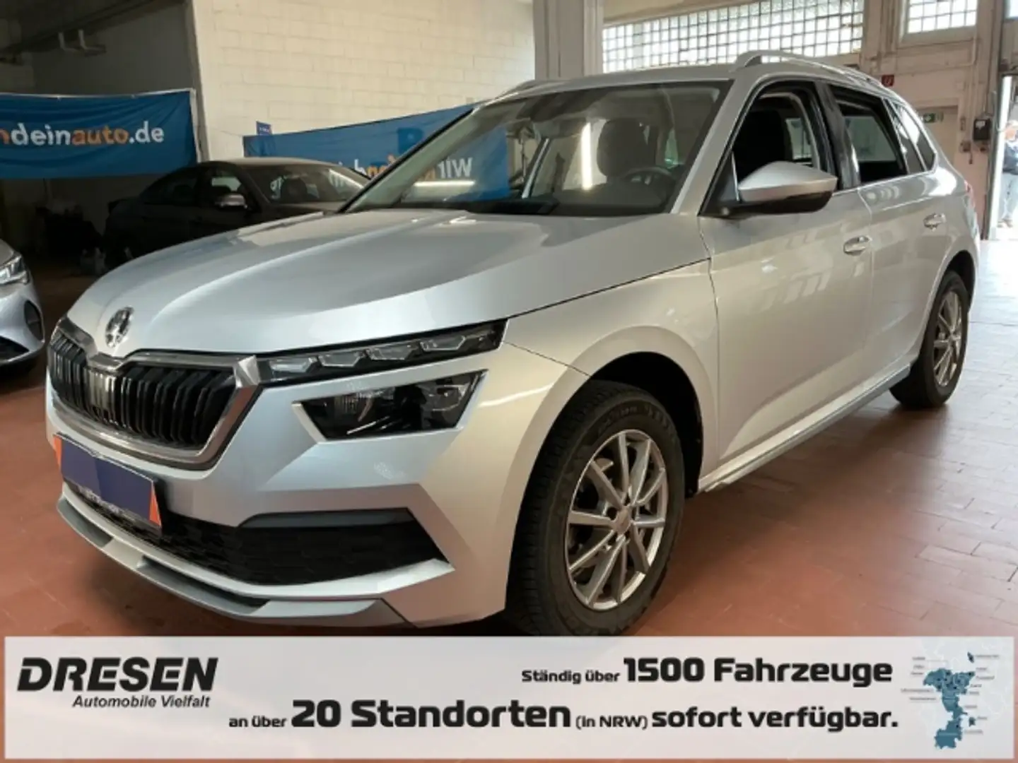 Skoda Kamiq Style DSG Automatik LED Kurvenlicht Sperrdiff. App Silber - 1