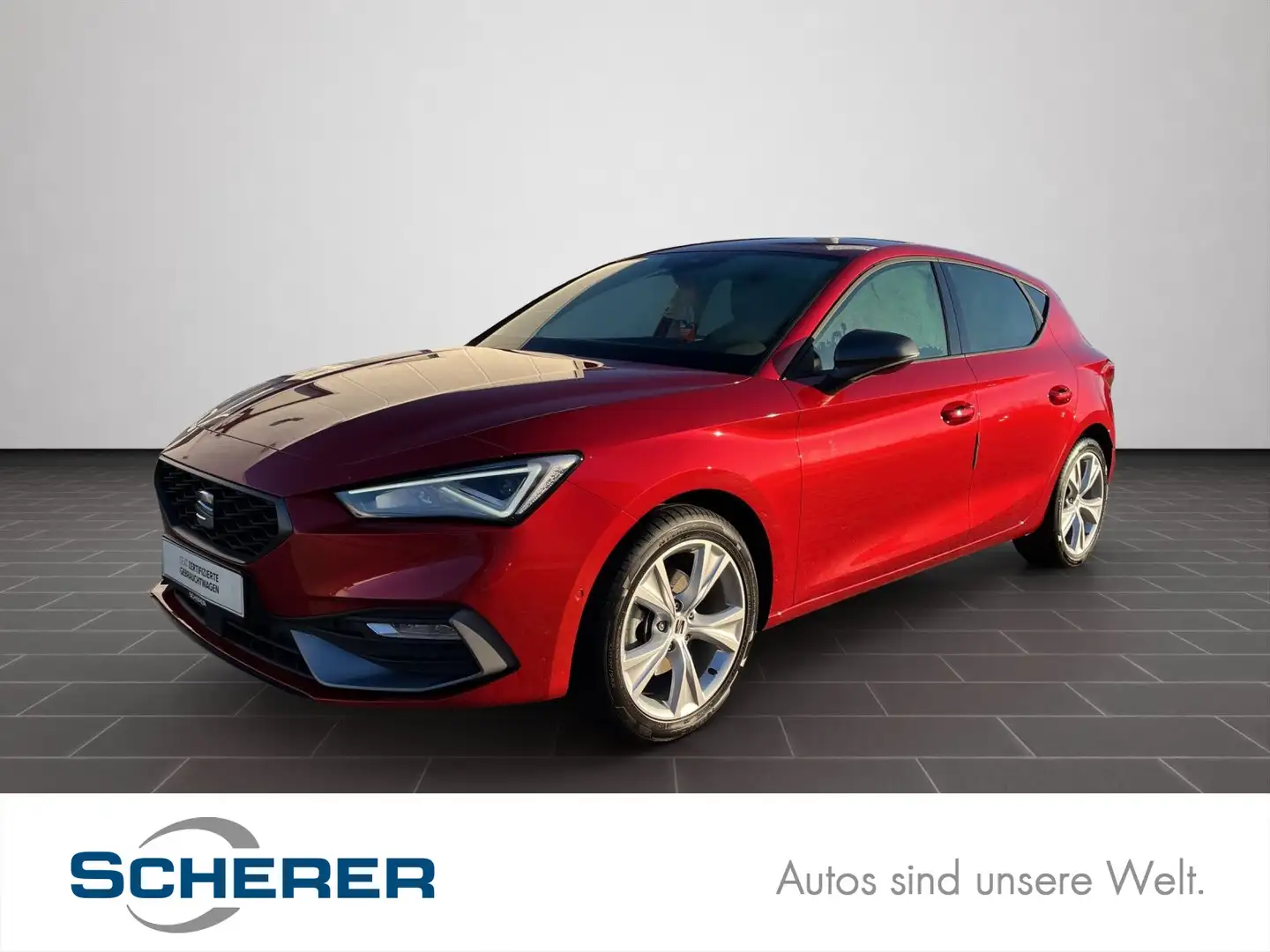 SEAT Leon 1,5 TSI F-Line AHK/RFK/NAVI/LED/u.v.m. Rot - 1