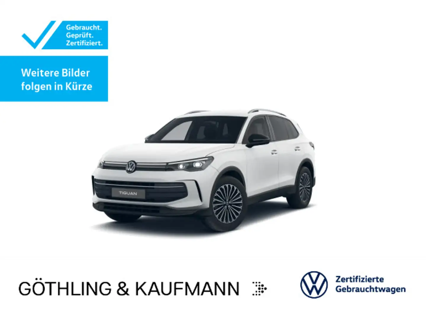 Volkswagen Tiguan 1.5 eTSI DSG GOAL*IQ.LIGHT*AHK*KAMERA*PDC Weiß - 1