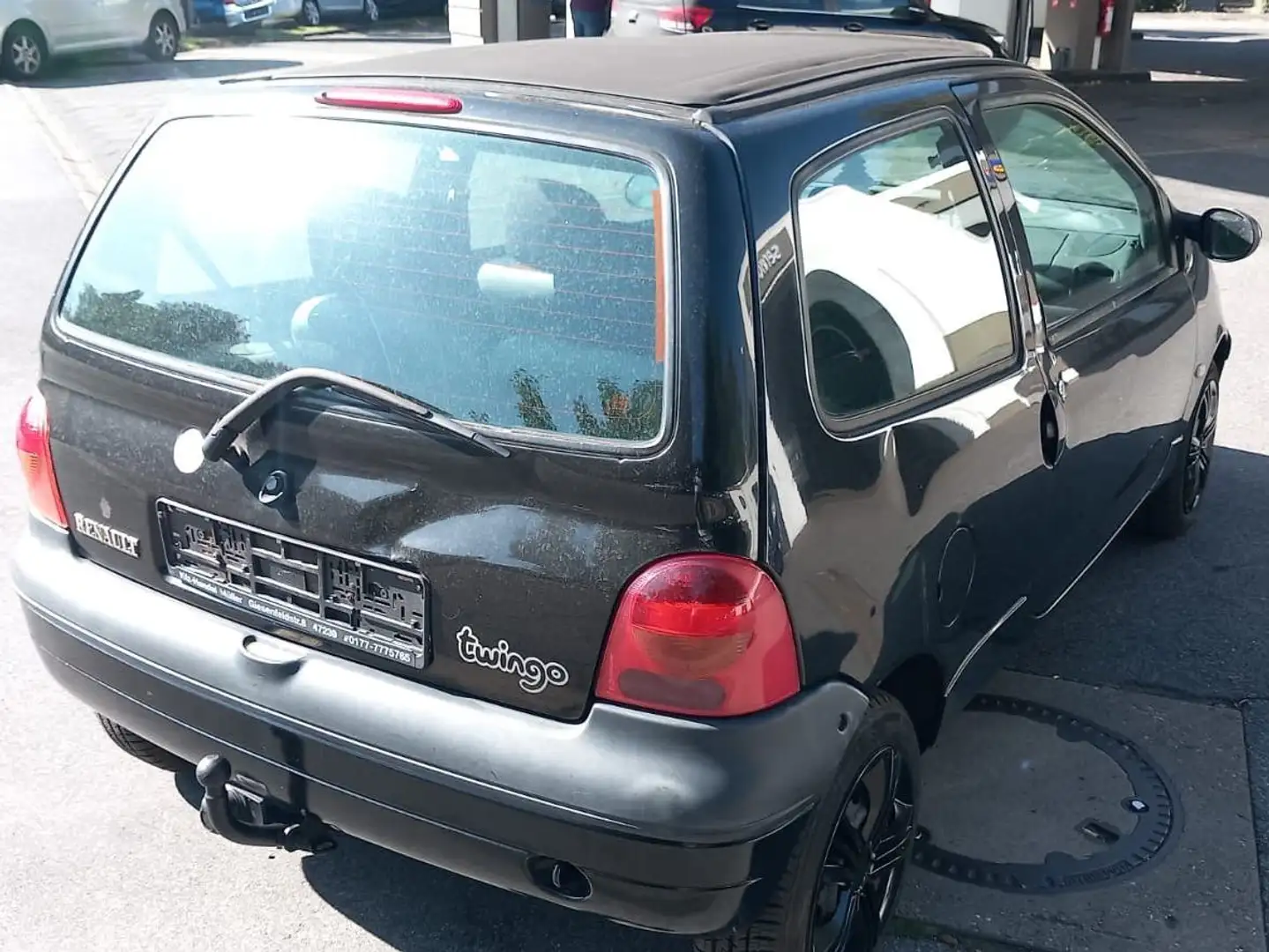 Renault Twingo 2 J. Tüv,gr. Faltdach,Servo,eFh,1 J. Garantie Schwarz - 2