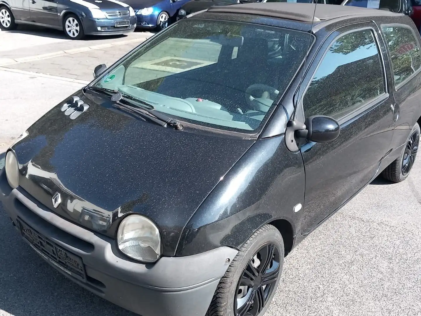 Renault Twingo 2 J. Tüv,gr. Faltdach,Servo,eFh,1 J. Garantie Schwarz - 1