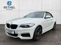 BMW 218 i Cabrio M Sport, LED, Nav, SHZ, PDC Sportpaket Wit - thumbnail 1