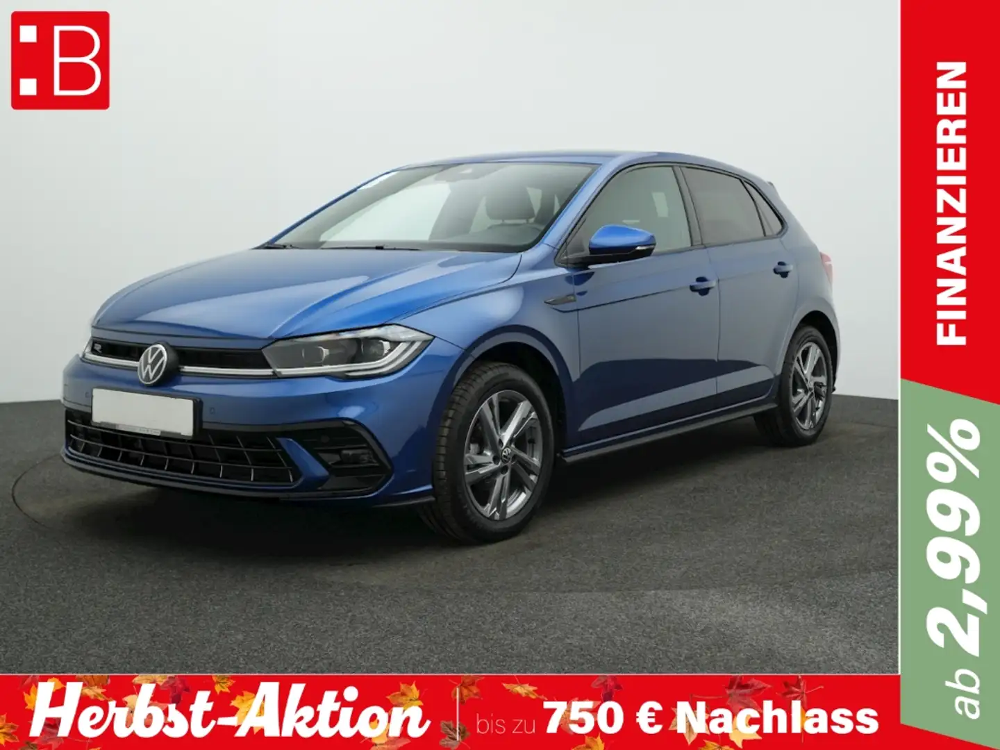 Volkswagen Polo 1.0 TSI DSG R-Line IQ.LIGHT NAVI KAMERA ACC Blau - 1