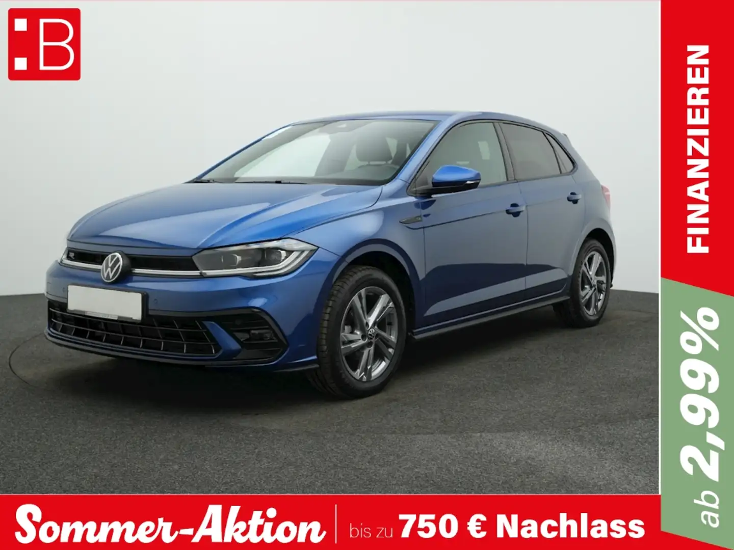 Volkswagen Polo 1.0 TSI DSG R-Line IQ.LIGHT NAVI KAMERA ACC Blau - 1