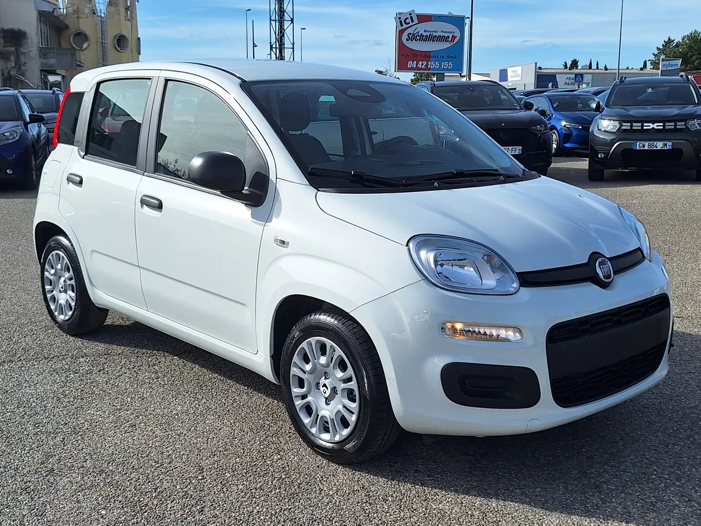Fiat Panda 1.0 70 ch Hybrid BSG S/S Icone + kit anti-crevaison Blanc - 2