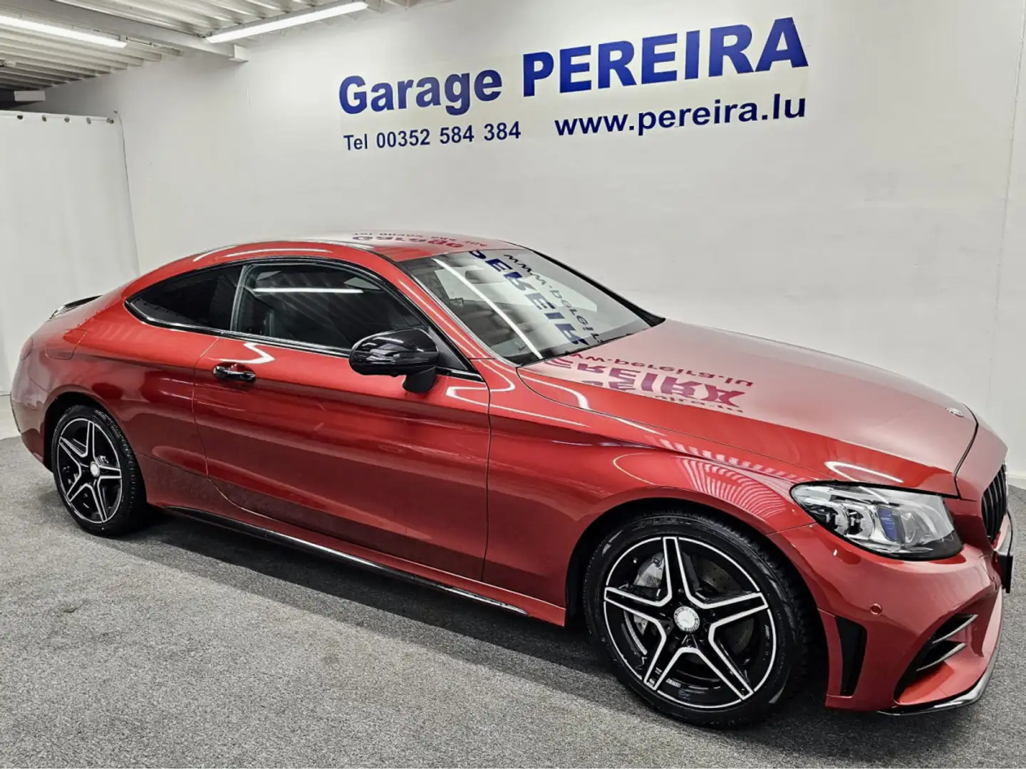 Mercedes-Benz C 300 AMG COUPE FACELIFT PACK 43 AMG CARBON BURMESTER CU Roşu - 1