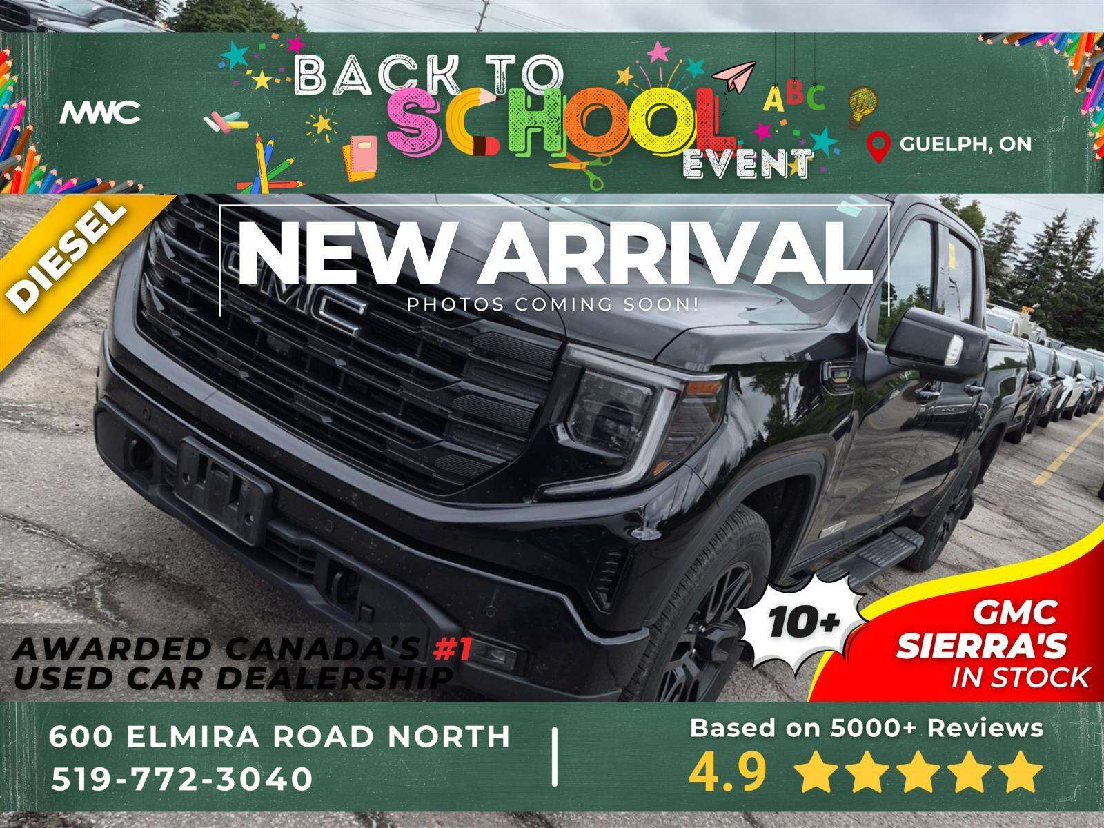 2024 GMC Sierra 1500 ELEVATION CREW CAB | 4X4 | 3.0 DIESEL | LEATHER |