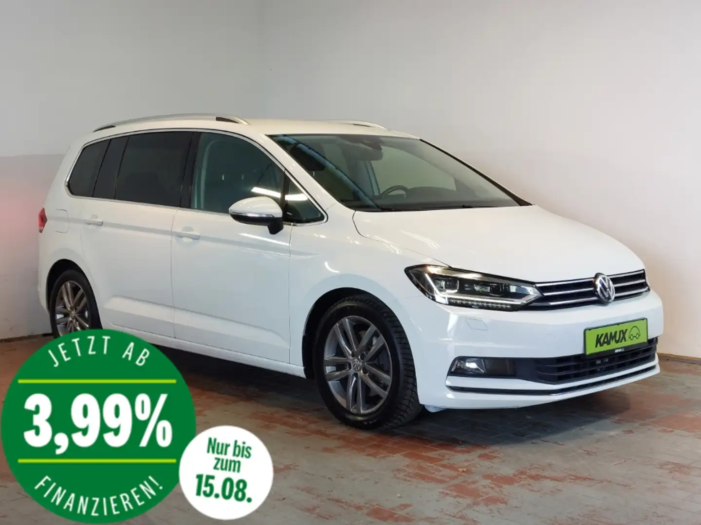 Volkswagen Touran 2.0TDI DSG Highline+LED+ACC+KLIMA+GEWERBE Білий - 1