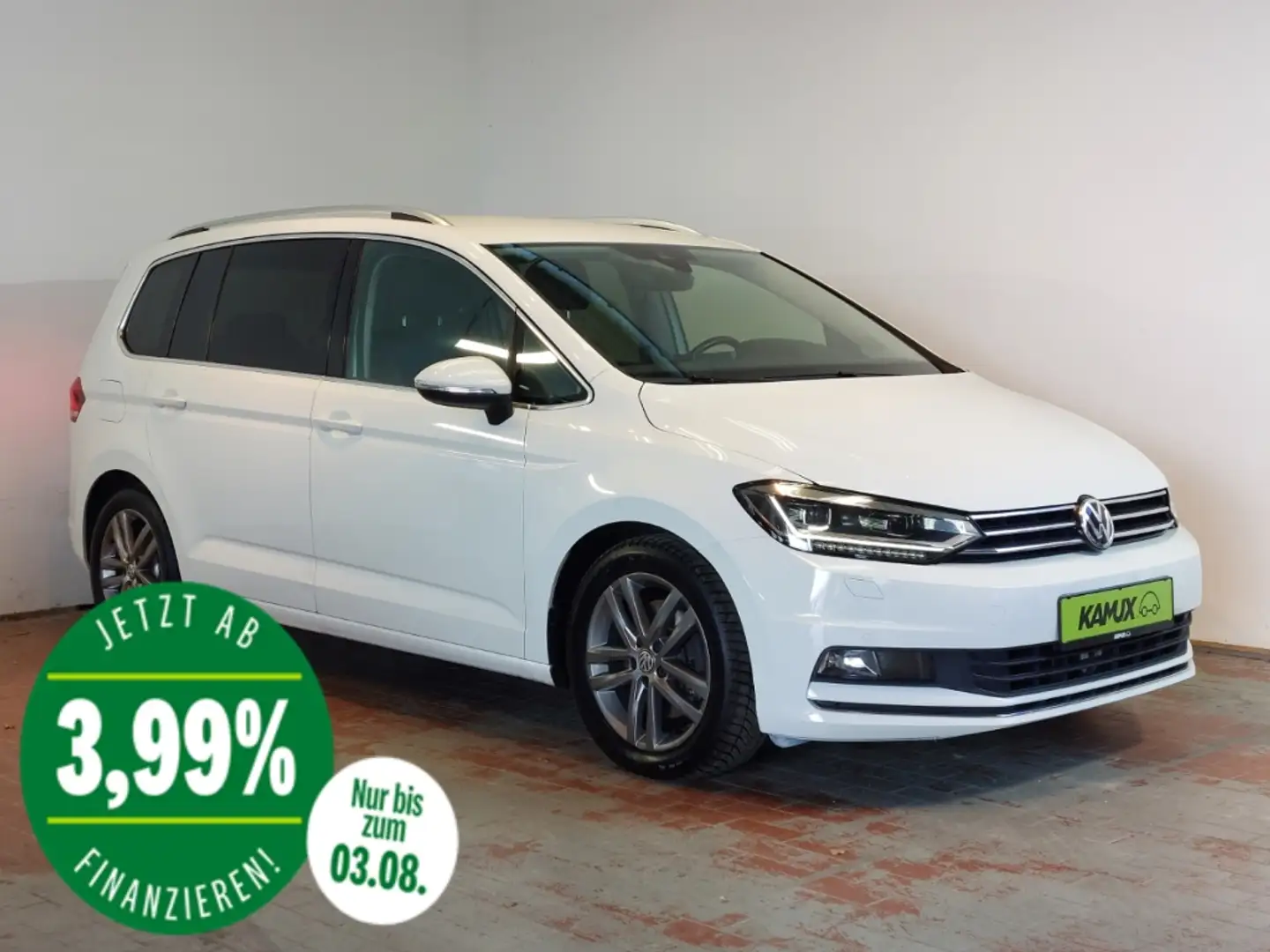 Volkswagen Touran 2.0TDI DSG Highline+LED+ACC+KLIMA+GEWERBE Bílá - 1