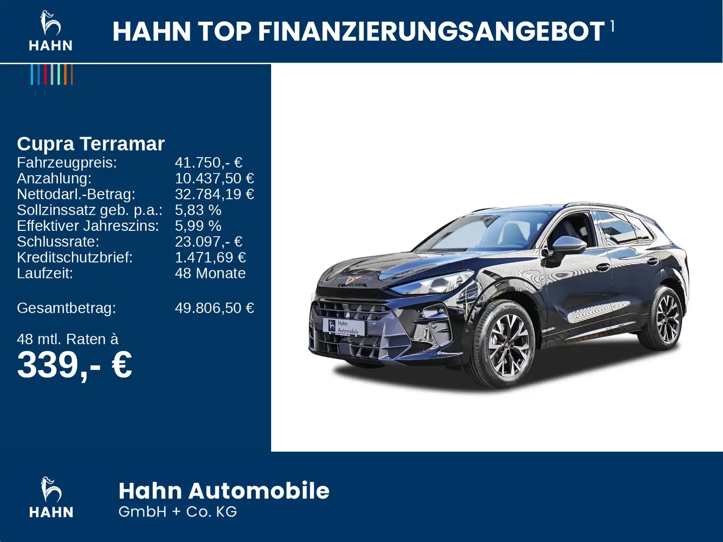 CUPRA Terramar 1.5 e-HYBRID 204PS DSG AHK, Sennheiser Schwarz - 2
