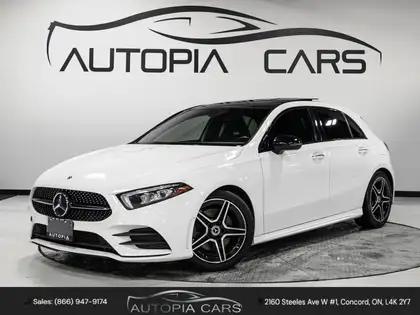 White 2022 Mercedes-Benz A-Class A 250 4MATIC Hatchback AWD Sedan Automatic