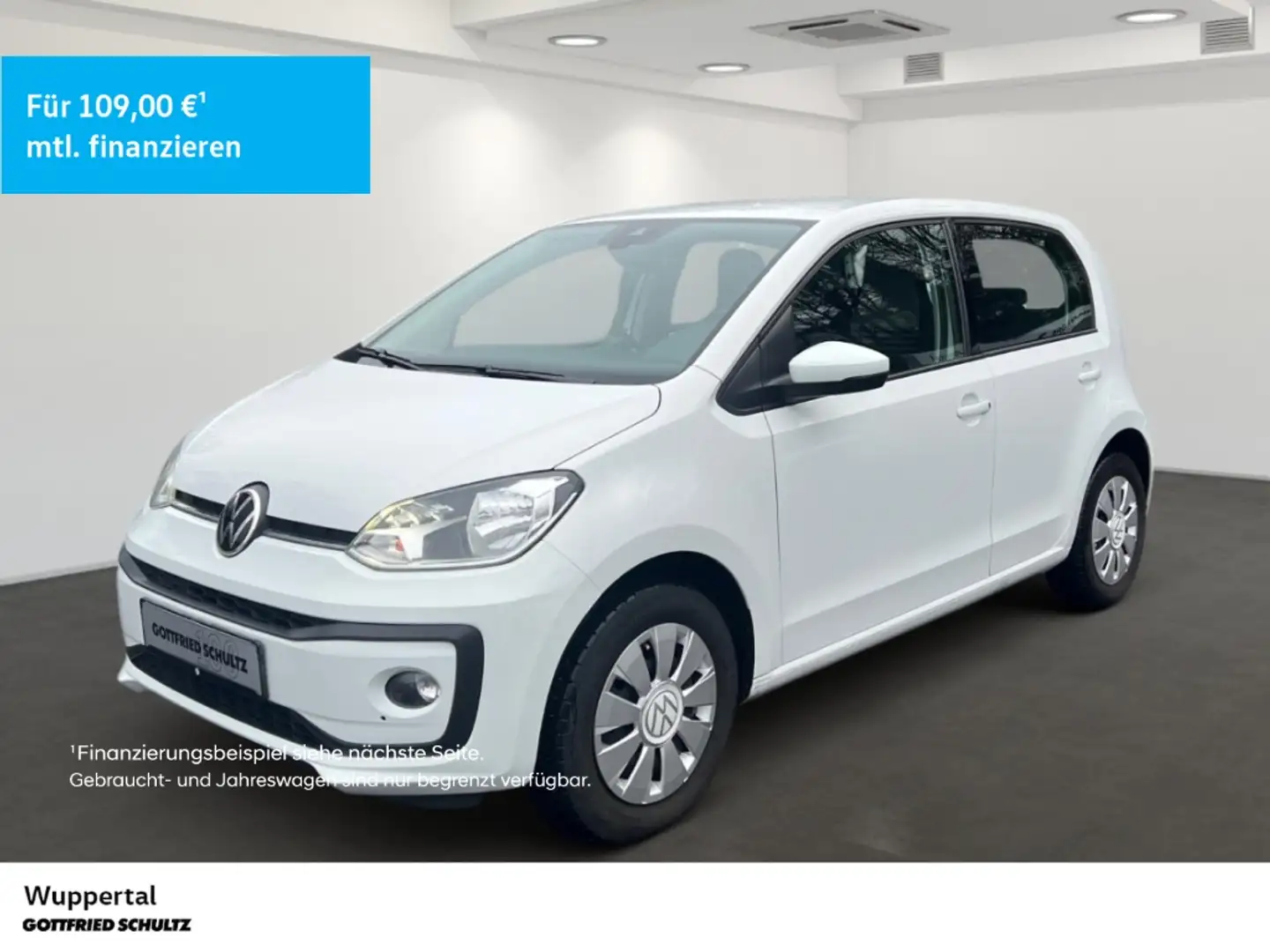 Volkswagen up! 1.0 Move KAM ACC SHZ PDC KLIMA ZV Weiß - 1