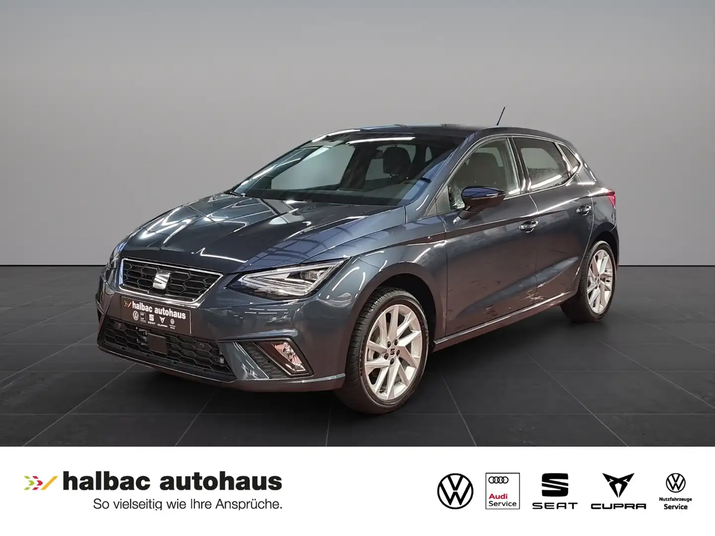 SEAT Ibiza 1.0 TSI FR+VOLLLED+KAMERA+PDC+SHZ+FULLLINK+ACC+NE Grau - 1
