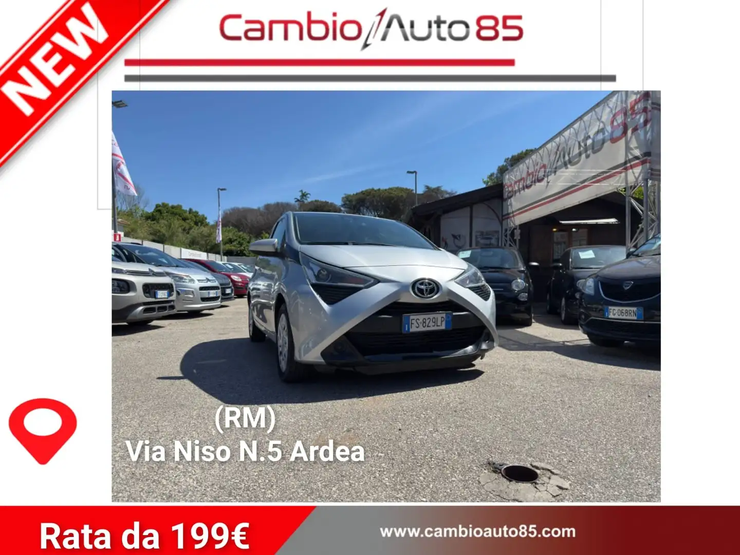 Toyota Aygo Aygo II 2018 5p 5p 1.0 x-play m-mt 72cv Bianco - 1