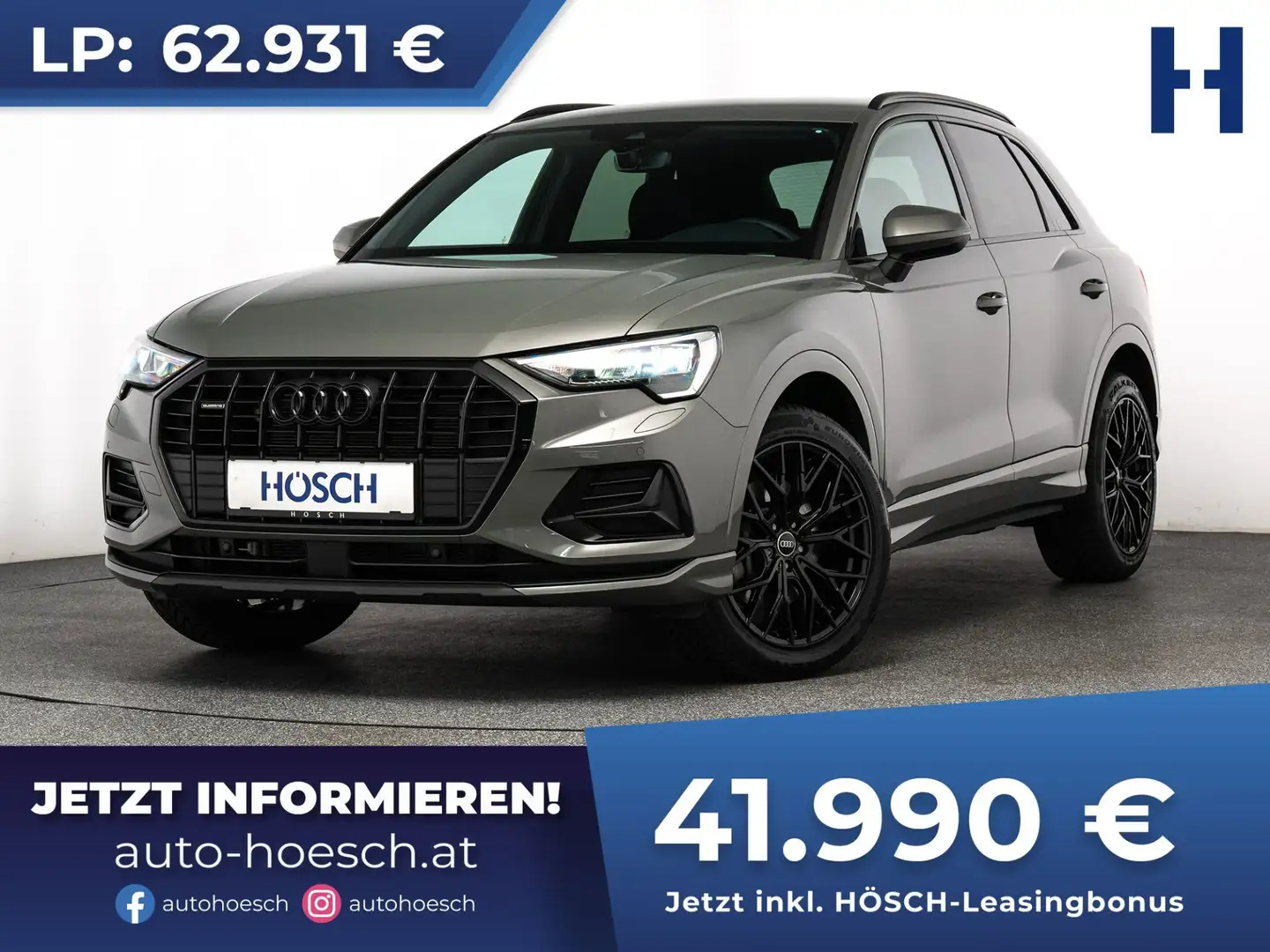 Audi Q3 40 TFSI quattro advanced Aut. BLACK TOP-EXTRAS Grau - 1