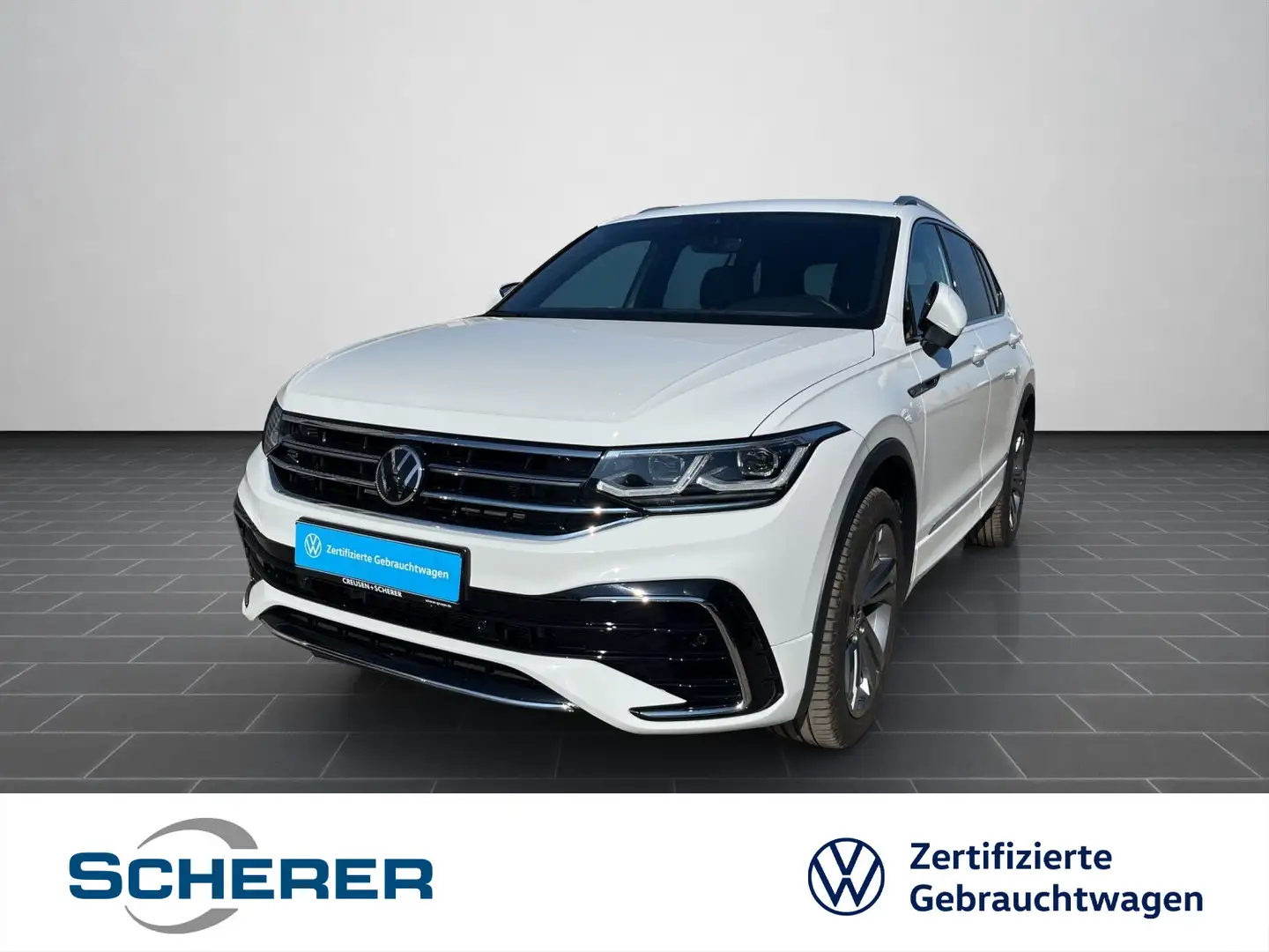 Volkswagen Tiguan Allspace 2.0 TDI DSG R-LINE RFK SHZ ACC N Weiß - 1