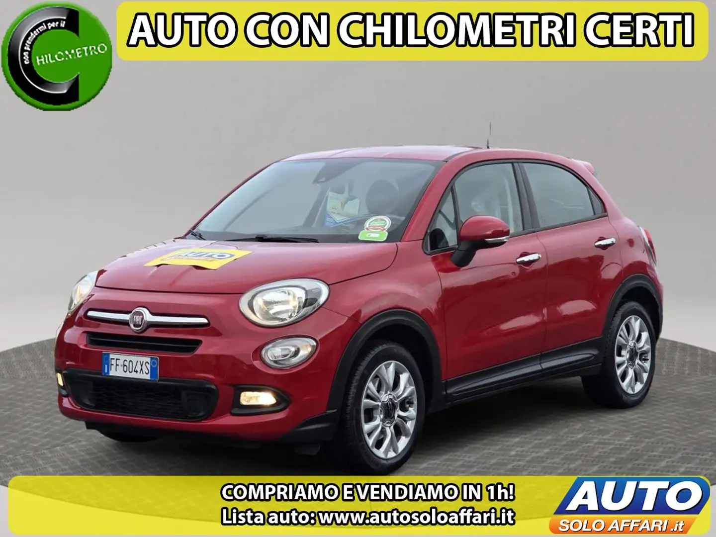Fiat 500X 1.6 MultiJet 120CV DCT CAMBIO AUTOMATICO EURO6B Rosso - 1