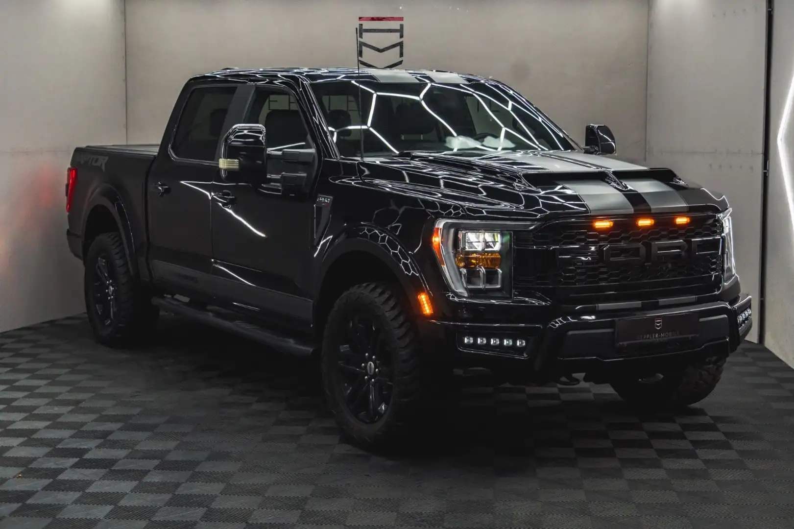 Ford F 150 RAPTOR,Totwinkel,Spurhalte,360° Black - 1