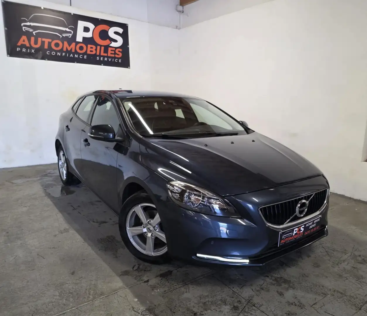 Volvo V40 2.0 D2 Eco Kinetic*GPS*PDC AVT-ARR*CARNET Grijs - 2