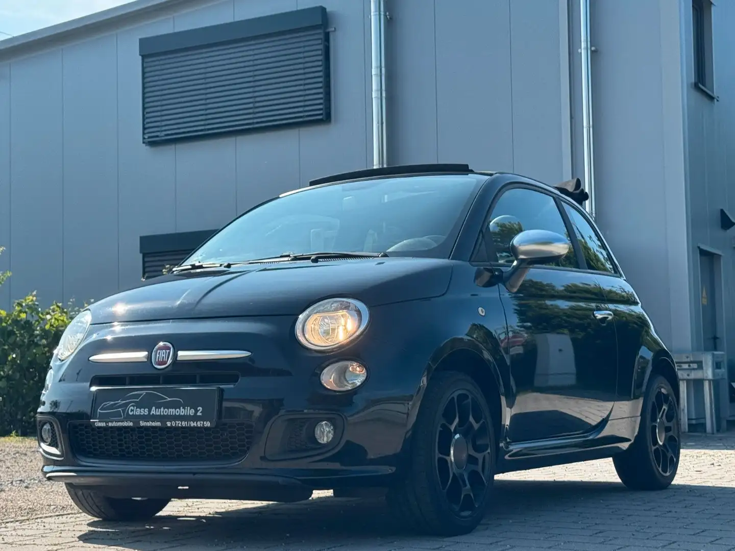Fiat 500 S Cabrio Sport /MFL/PDC Negru - 1