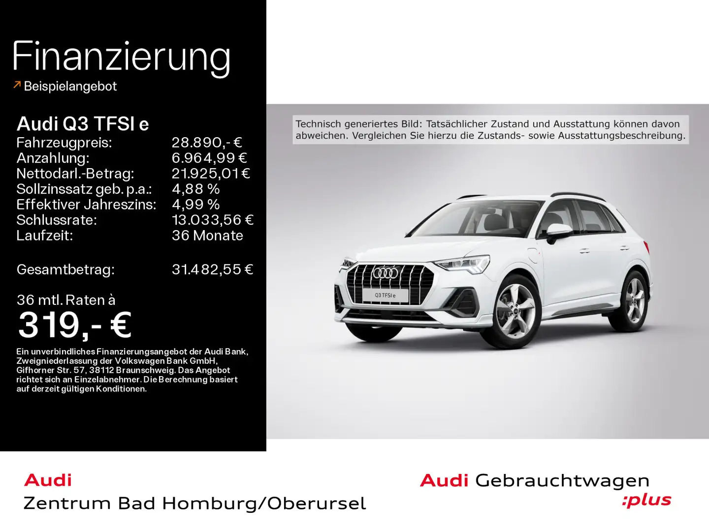 Audi Q3 45 S line*Navi*LED*Alu*PDC*Virtual Coc Weiß - 1