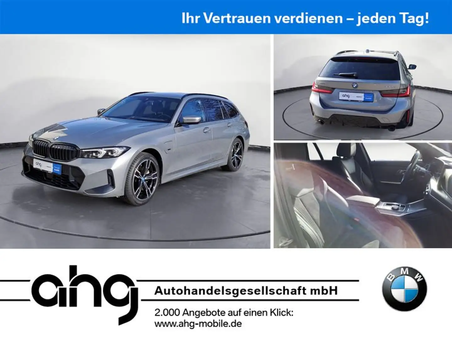 BMW 330 e xDrive Touring M Sportpaket Navi Prof. ACC Grijs - 1