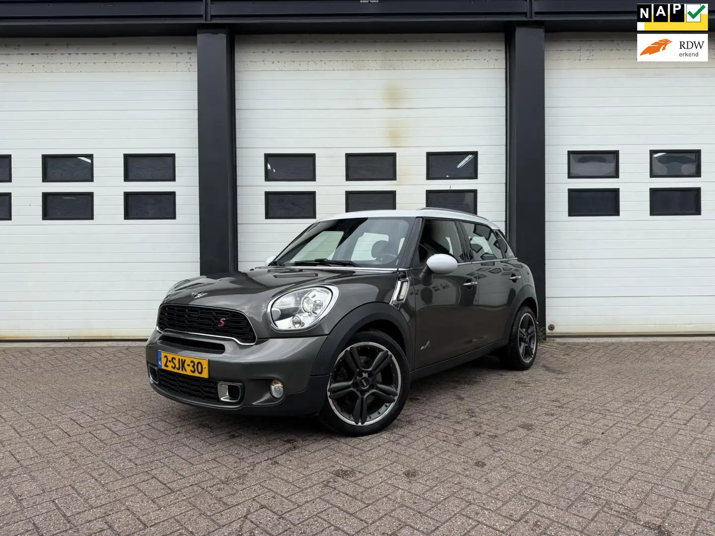 MINI Cooper S Countryman Mini 1.6 ALL4 Chili Panodak/Xenon/Lederen bekledin Gris - 1