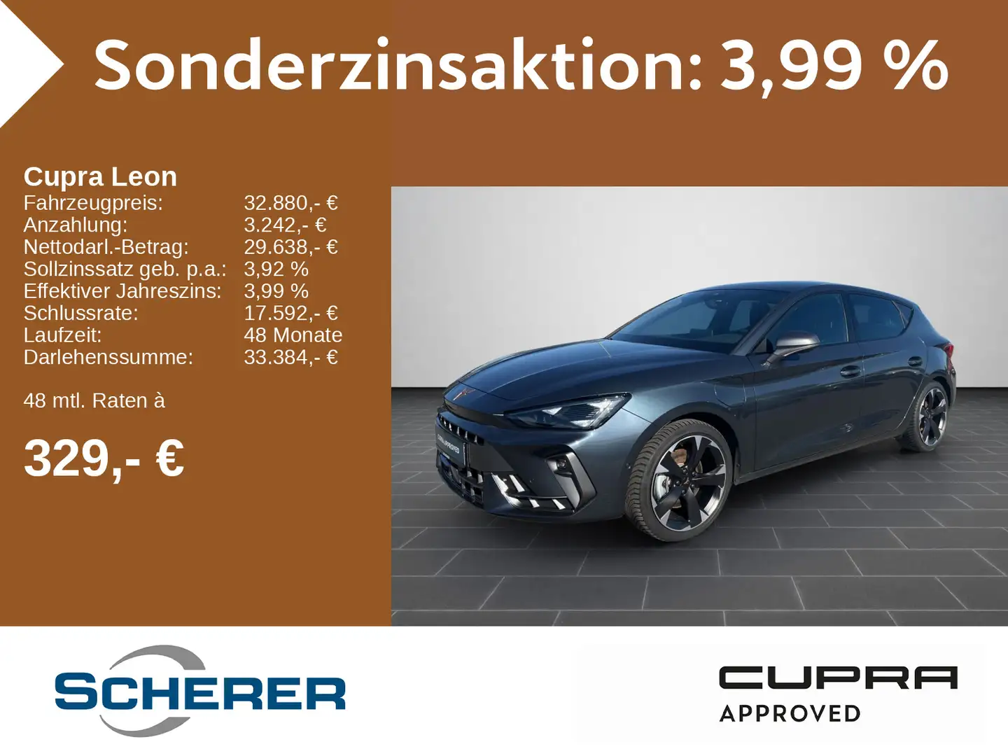 CUPRA Leon 1.5 e-Hybrid *neues Modell* LED NAVI RFK Grau - 1