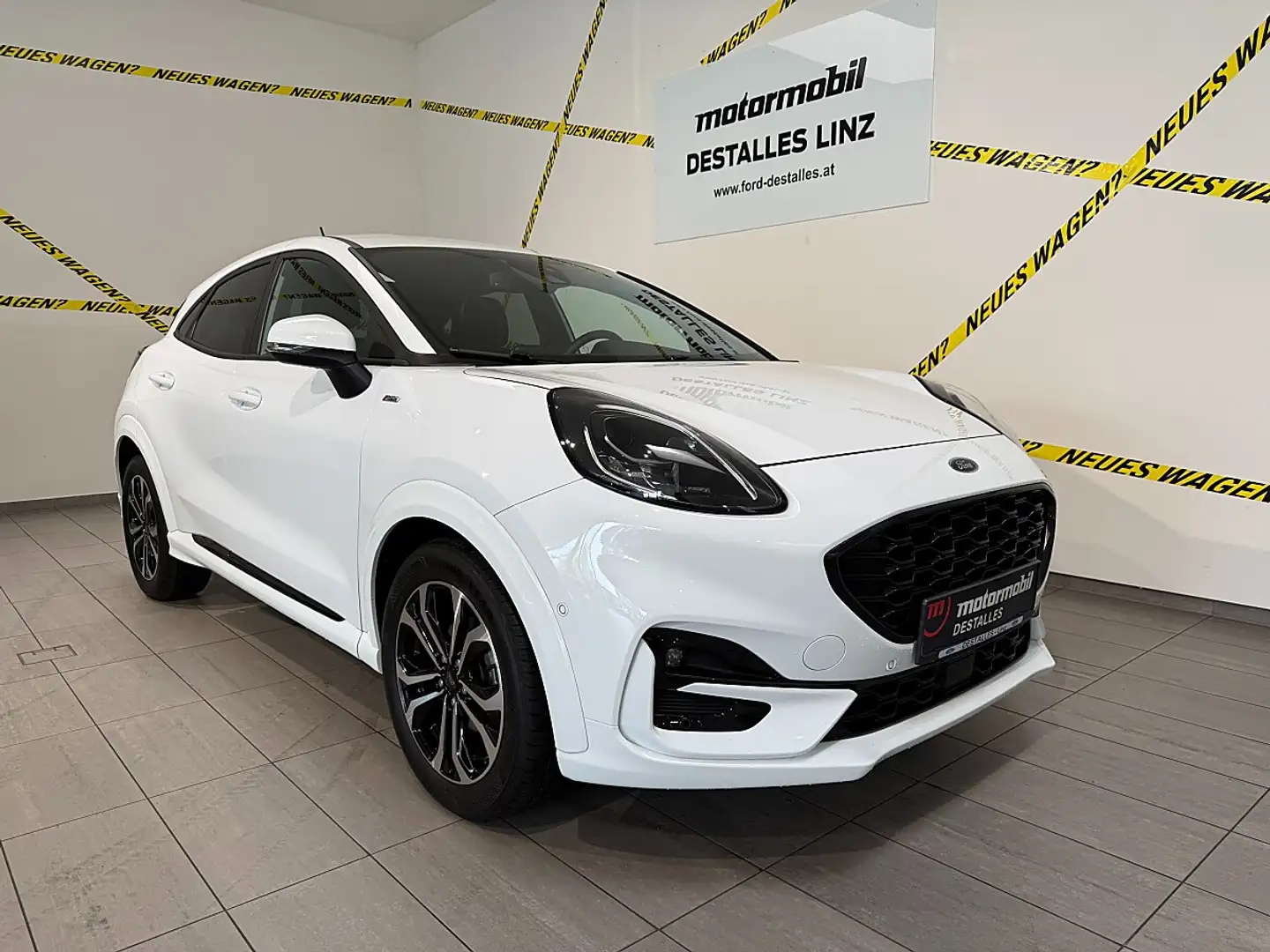 Ford Puma 1,0 EcoBoost Hybrid ST-Line Weiß - 1