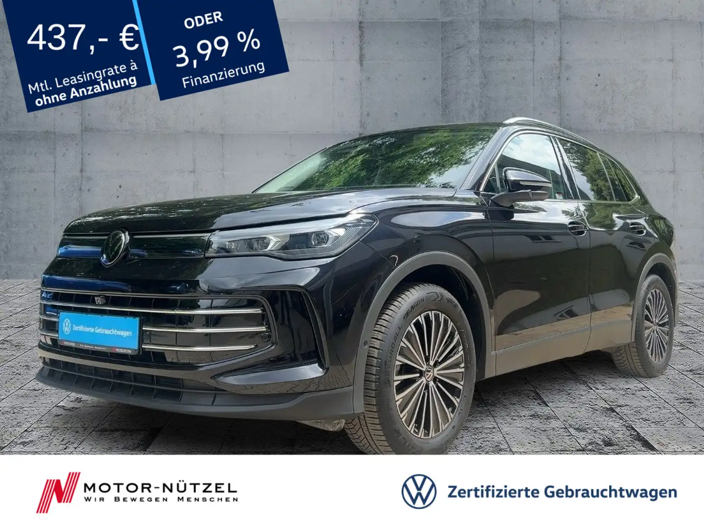Volkswagen Tiguan 1.5 eTSI DSG ELEGANCE MATRIX+NAVI+AHK+ACC Schwarz - 1