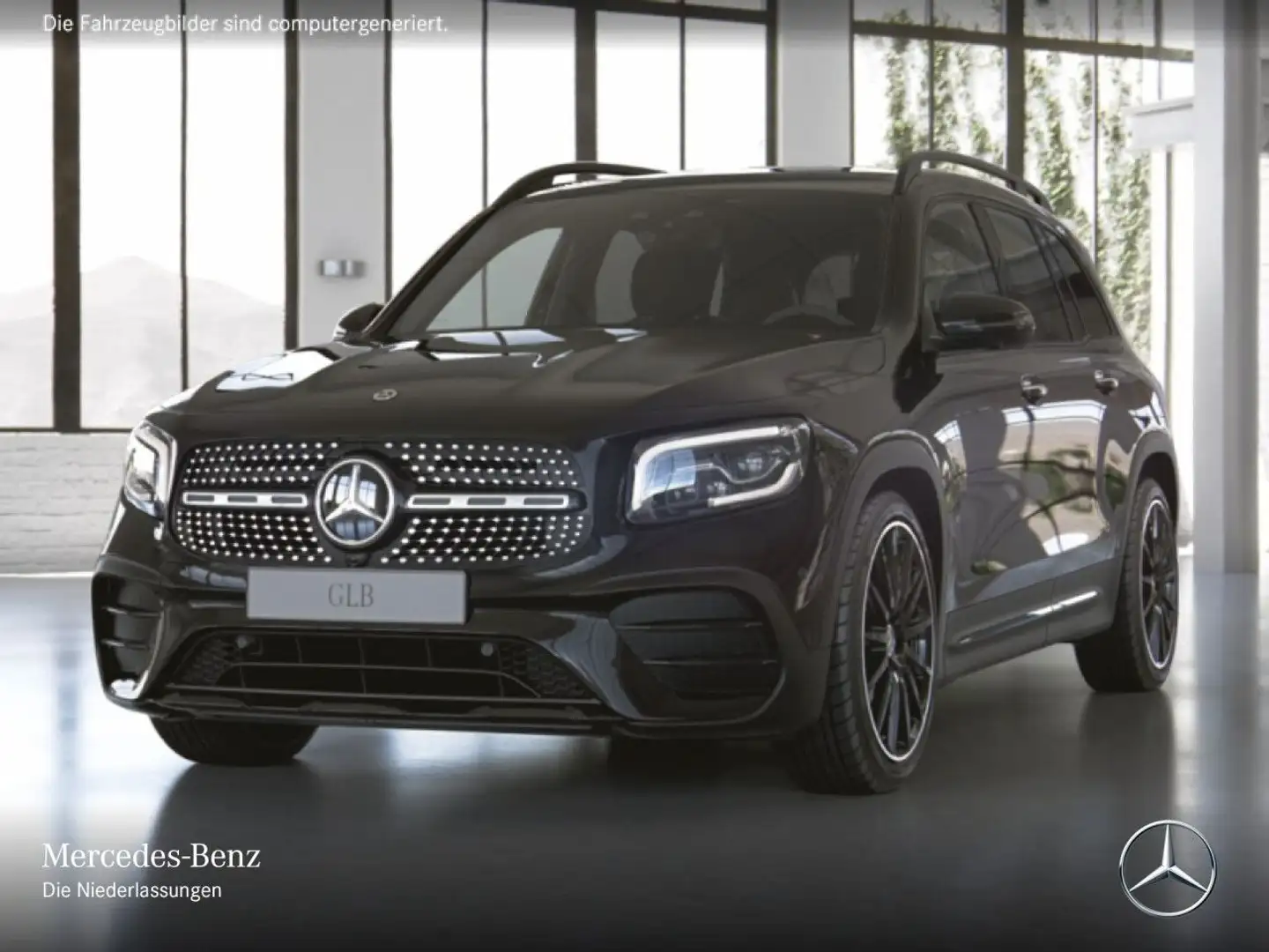 Mercedes-Benz GLB 250 4M AMG+NIGHT+PANO+360°+AHK+MULTIBEAM+HUD Negro - 2