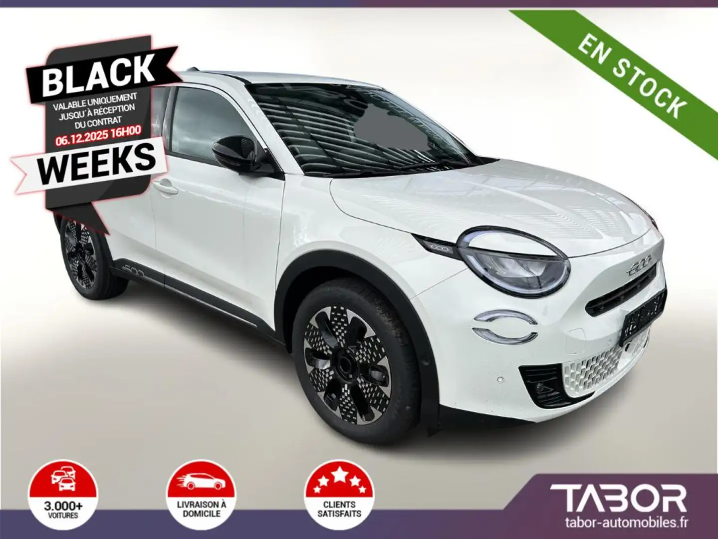 Fiat 600 MHEV 145 DCT La Prima LED GPS Cam ADML Blanc - 1