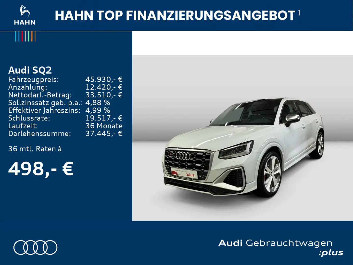 Audi SQ2 TFSI quattro Sonos Virtual Leder CAM Pano Na White - 2
