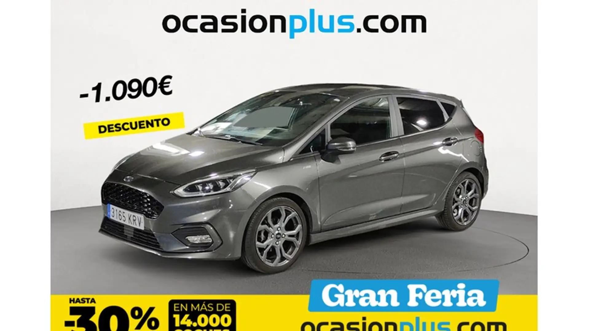 Ford Fiesta 1.0 EcoBoost S/S ST Line 100 Grijs - 1