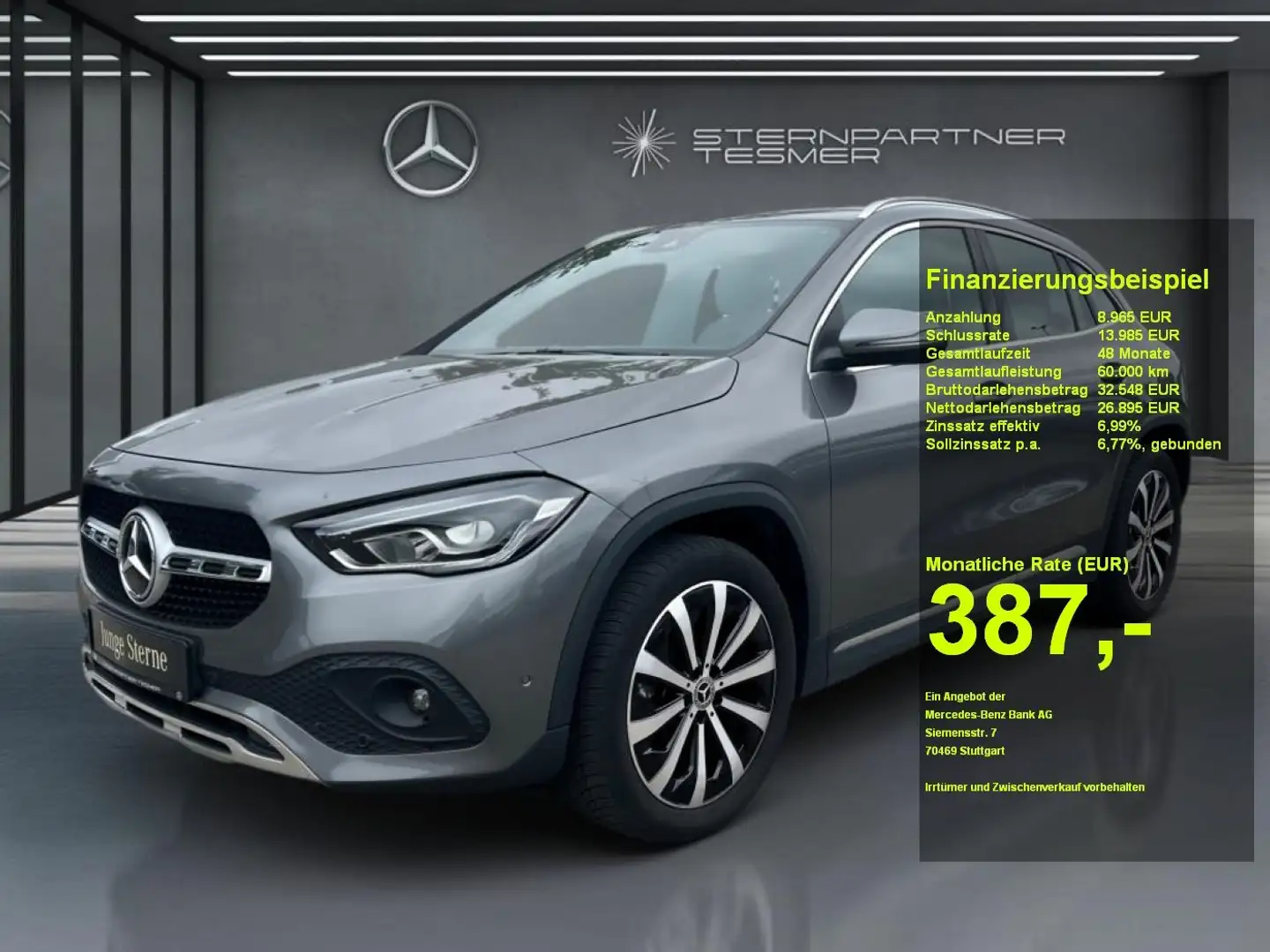 Mercedes-Benz GLA 200 d MBUX, Kamera, AHK, Navi, Ambi, CarPlay Gris - 1