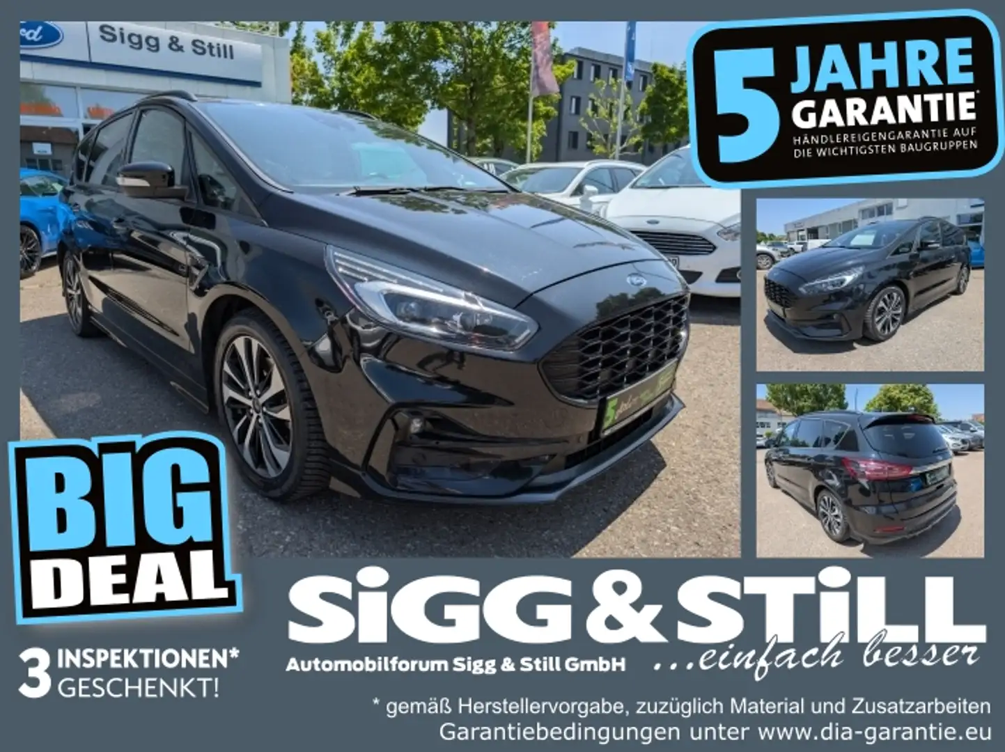 Ford S-Max 1.5 EcoBoost ST-Line 7-SITZE*LED*NAV*SHZ*CAM Schwarz - 1
