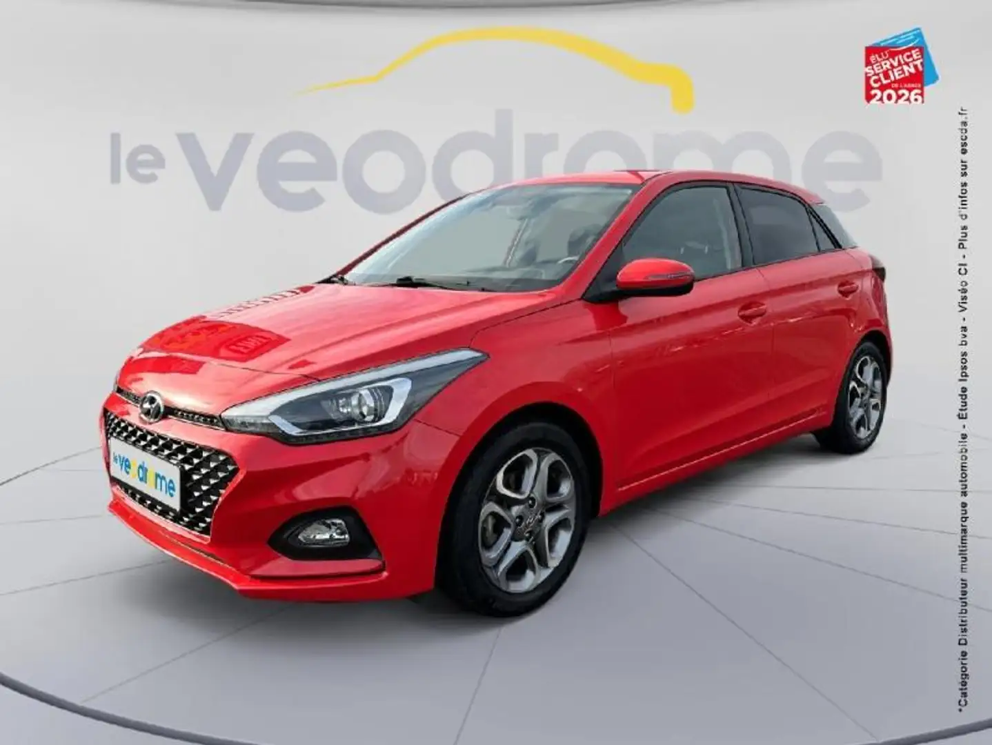 Hyundai i20 1.0 T-GDi 100ch Intuitive Euro6d-T EVAP Rouge - 1