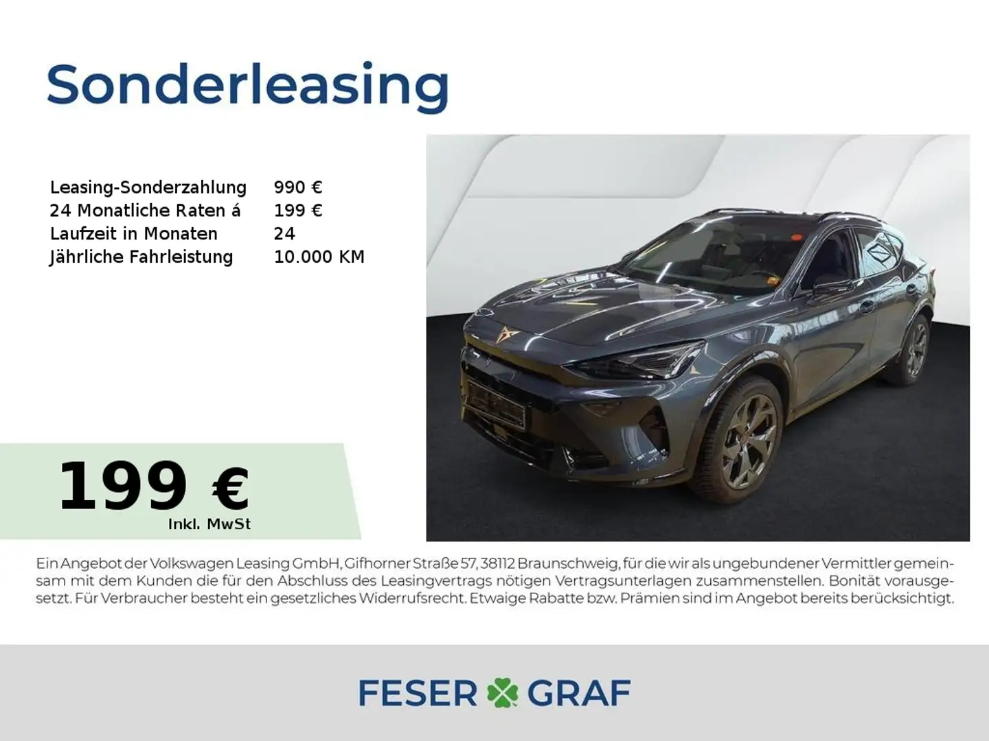 CUPRA Formentor 1.5 eTSI DSG INTELLIGENT|EDGE|NAVI|GRJ Grau - 1