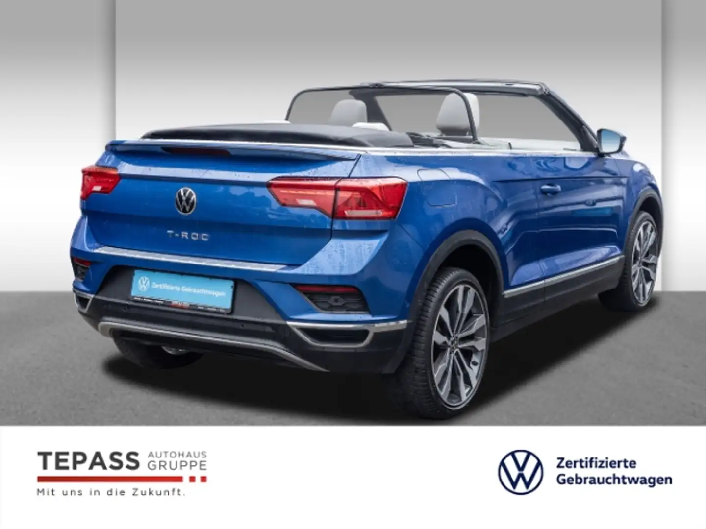 Volkswagen T-Roc Cabriolet 1.5 l TSI DSG Style NAVI KLIMA REAR VIEW Blau - 2