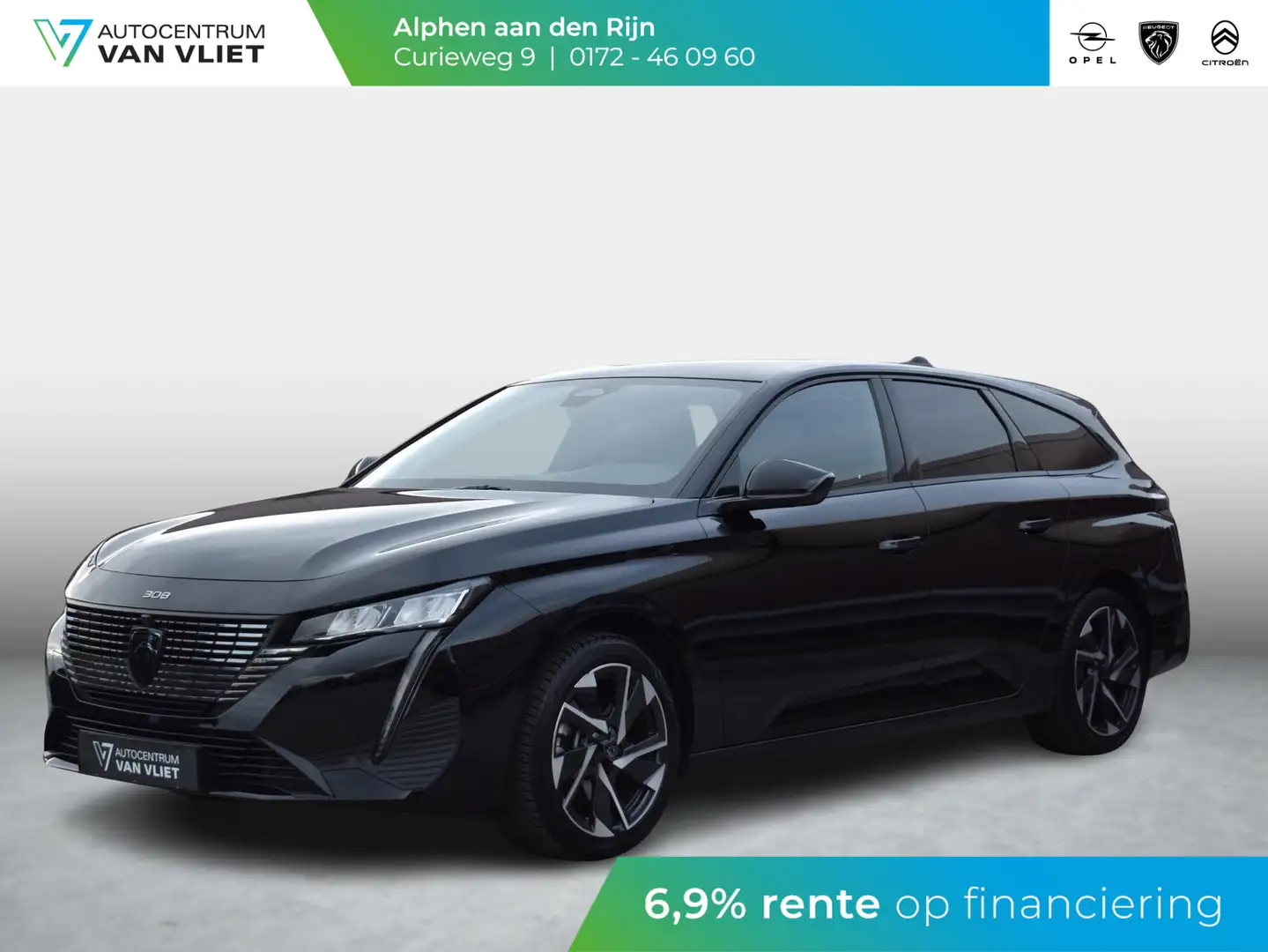 Peugeot 308 SW 1.2 PureTech Allure 130 PK | AUTOMAAT | TREKHAA Schwarz - 1